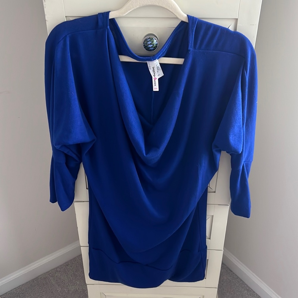 Royal blue blouse. Size L